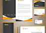 design eye catching text logo business cards and stationery